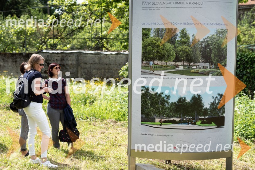 Odprtje razstave natečajnih rešitev za park Slovenske himne