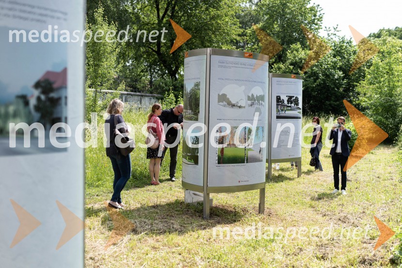 Odprtje razstave natečajnih rešitev za park Slovenske himne