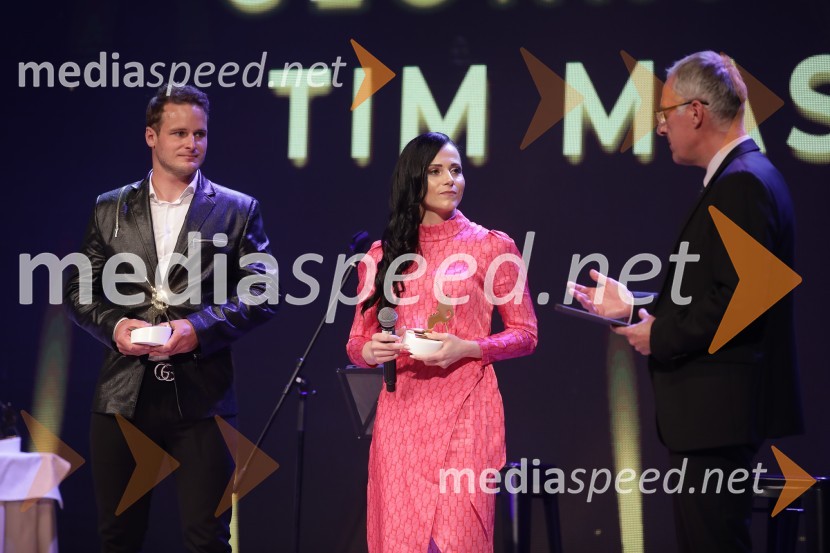  Tim  Mastnak, deskar na snegu ;  Gloria Kotnik, deskarka na snegu ;  Igor Evgen Bergant, novinar in TV voditeljVečer šampionov Smučarske zveze Slovenije 2022