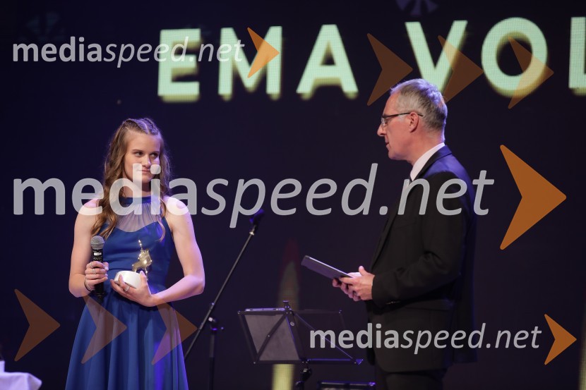  Ema Volavšek, nordijska kombinatorka;  Igor Evgen Bergant, novinar in TV voditeljVečer šampionov Smučarske zveze Slovenije 2022