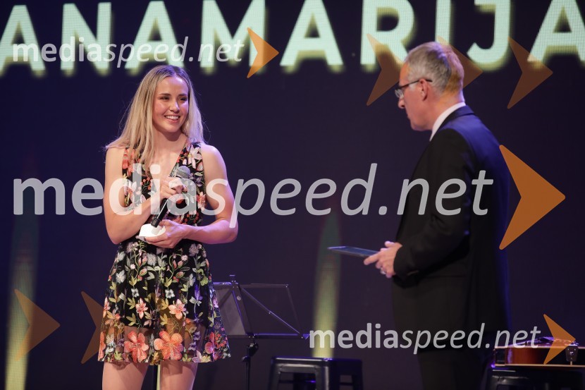  Anamarija Lampič, smučarska tekačica, Slovenija;  Igor Evgen Bergant, novinar in TV voditeljVečer šampionov Smučarske zveze Slovenije 2022