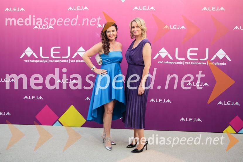 mag. Andreja  Jernejčič, direktorica podjetja Lin&Nil;  Katarina PugeljAleja, 2. rojstni dan