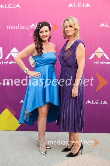 mag. Andreja  Jernejčič, direktorica podjetja Lin&Nil;  Katarina PugeljAleja, 2. rojstni dan