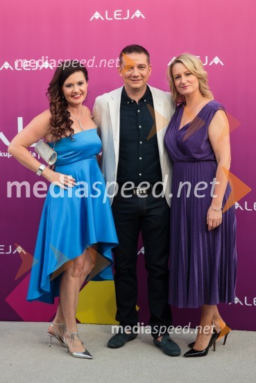 mag. Andreja  Jernejčič, direktorica podjetja Lin&Nil;  Toni Pugelj, direktor SES Slovenija in center manager nakupovalnega središča Aleja;  Katarina PugeljAleja, 2. rojstni dan