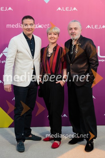  Toni Pugelj, direktor SES Slovenija in center manager nakupovalnega središča Aleja;  Nina Žnideršič, fotografinja;  Milan Gačanovič - Gacho, modni guruAleja, 2. rojstni dan