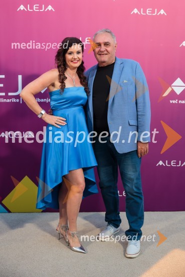 mag. Andreja  Jernejčič, direktorica podjetja Lin&Nil;  Bojan Budja, odgovorni urednik dnevnika Slovenske novice Aleja, 2. rojstni dan