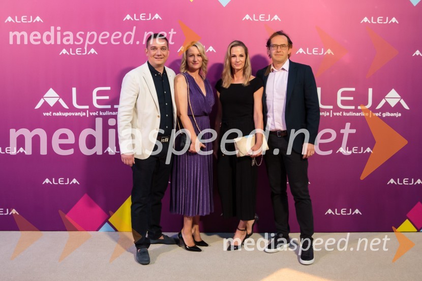  Toni Pugelj, direktor SES Slovenija in center manager nakupovalnega središča Aleja;  Katarina Pugelj;  ... ;  ... Aleja, 2. rojstni dan