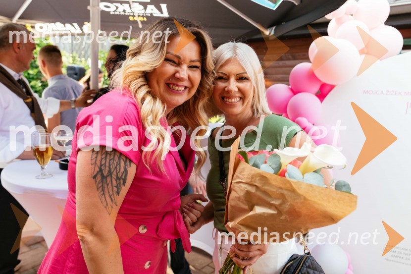  Mojca Žižek Mesarec, nepremičninska agentka, Galea;  Tina  Marinič, lastnica Lepotne sobe Wauu15. let delovanja nepremičninske agentke Mojce Žižek Mesarec