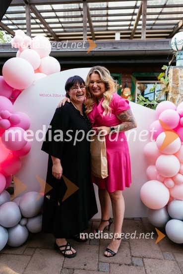  Ingrid Ferfolja, frizerka;  Mojca Žižek Mesarec, nepremičninska agentka, Galea15. let delovanja nepremičninske agentke Mojce Žižek Mesarec