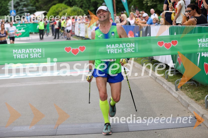  Karl Petelinšek, 1. mesto, Nordijska hoja - moški F, 42. Maraton treh src40. Maraton treh src