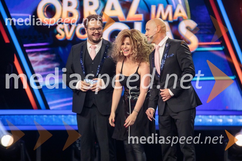  Sašo Stare, stand up komik, voditelj;  Nastja  Gabor, pevka;  Peter Poles, televizijski voditeljZnan obraz ima svoj glas, 10. oddaja