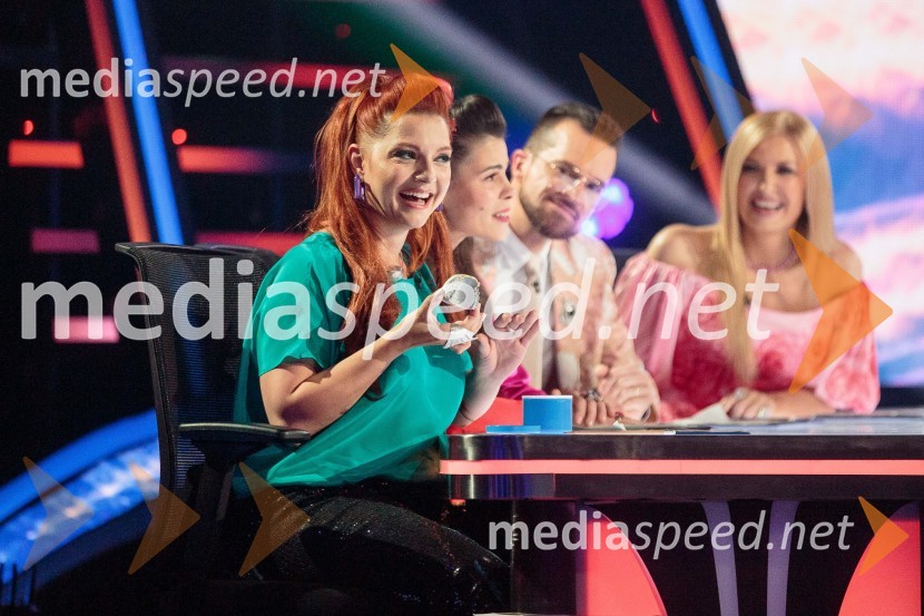  Tanja Žagar, pevka;  Ana Maria Mitić, stand up komičarka;  Andrej Škufca, štirikratni svetovni plesni prvak in plesni sodnik;  Helena Blagne, pevkaZnan obraz ima svoj glas, 10. oddaja