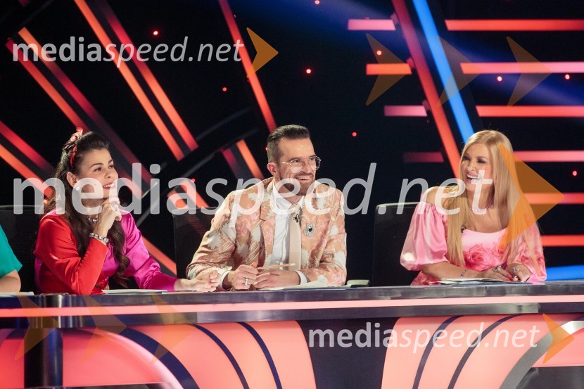  Ana Maria Mitić, stand up komičarka;  Andrej Škufca, štirikratni svetovni plesni prvak in plesni sodnik;  Helena Blagne, pevkaZnan obraz ima svoj glas, 10. oddaja