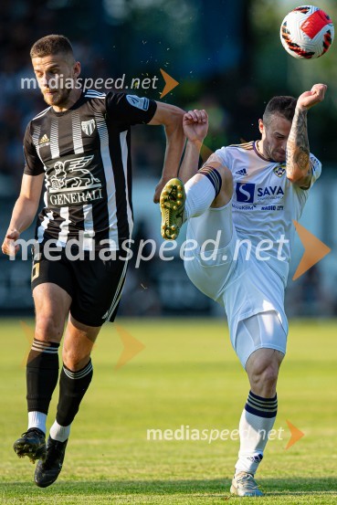  Amar Beganović, nogometaš, NŠ Mura;  Đorđe Ivanović, nogometaš, NK MariborMura - Maribor, nogometna tekma