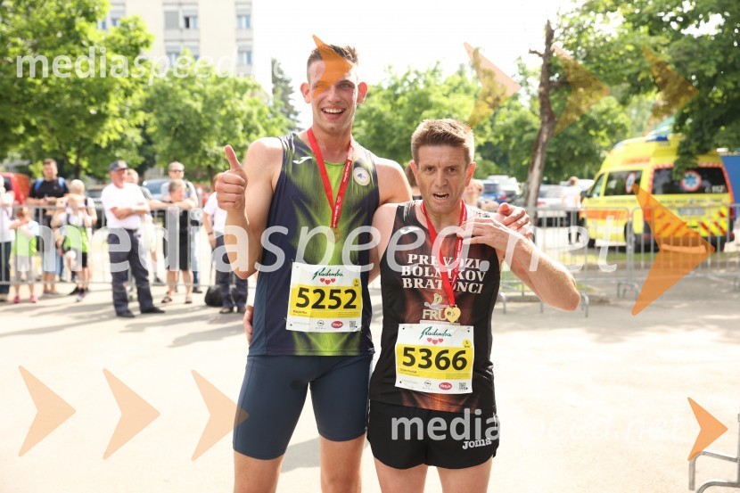  Matjaž  Rus;  Dejan Preindl40. Maraton treh src