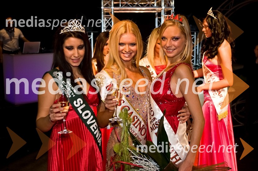 Sara Frančeškin, Miss Earth Slovenije 2008, Nadiya Bychkova, Miss Casino Kongo 2008 in Maja Jamnik, Miss Casino Kongo 2009Miss Casino Kongo 2009