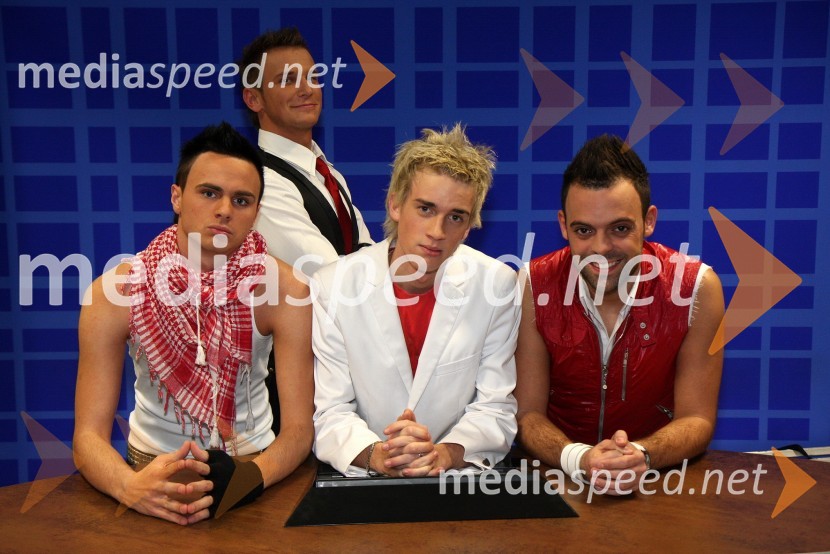 Skupina CasanovaRdeča preproga s Sebastianom, snemanje božično-novoletne oddaje