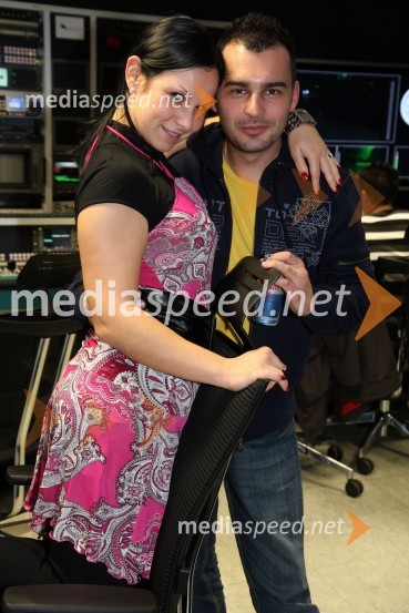 Alenka Golubič, vodja marketinga na RTS in ...Rdeča preproga s Sebastianom, snemanje božično-novoletne oddaje