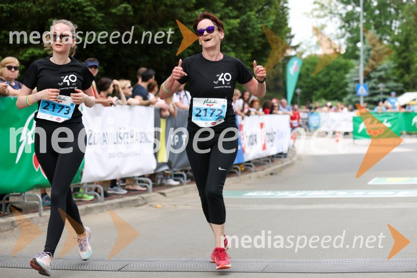  Iza Zupan;  Andreja Zupan40. Maraton treh src