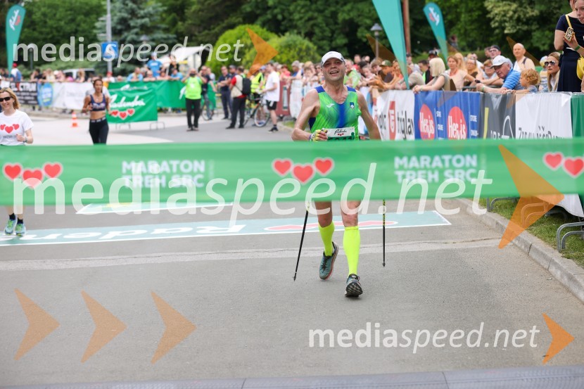  Karl Petelinšek, 1. mesto, Nordijska hoja - moški F, 42. Maraton treh src40. Maraton treh src