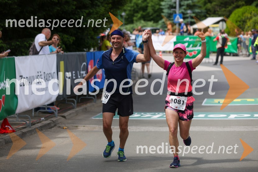  Marjan Gabor;  Maja Gabor40. Maraton treh src