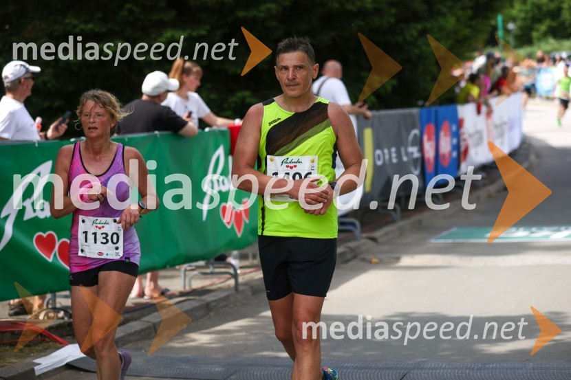  Irena Vidmar;  Evgen Mesesnel40. Maraton treh src