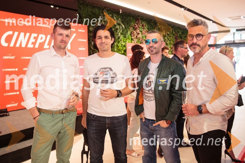  ... ;  ... ;  Drey Nitrous, mojster driftanja;  Jan Macarol, urednik, City MagazineSvečana otvoritev Cineplexx - Ljubljana Rudnik