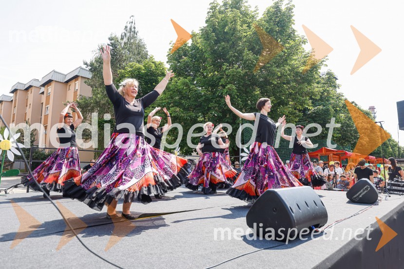 Orientalske plesalke LUKParada učenja Ljudske univerze Kranj 2022