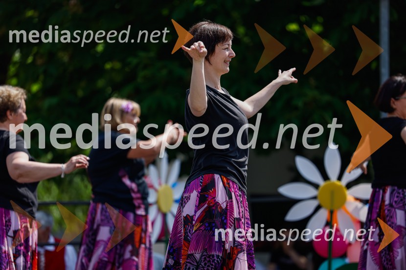 Orientalske plesalke LUKParada učenja Ljudske univerze Kranj 2022