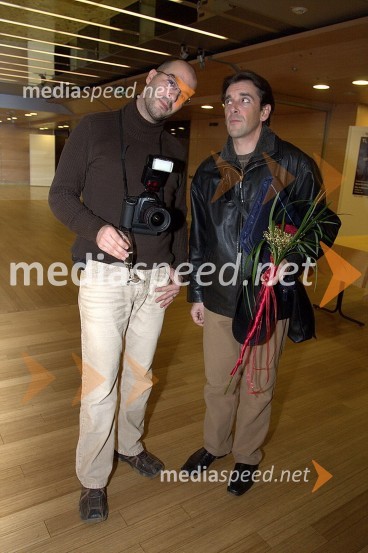 Robert Balen, fotograf in Slavko SlavinšekVesela vdova, premiera operete
