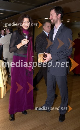 Nataša Jelič, tiskovna predstavnica SNG Opera in balet Ljubljana ter Jaš Otrin, umetniški vodja SNG Opera in balet LjubljanaVesela vdova, premiera operete