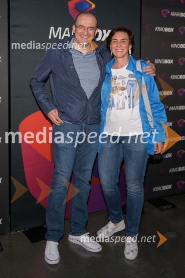 Izr. prof. dr. Faris Mujezinović, predstojnik Oddelka za perinatologijo, UKC Maribor;  Aida Tihić Mujezinović, zobozdravnicaMaribox, 5. rojstni dan