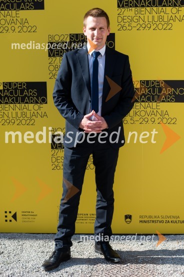  Nejc Avbelj, pomočnik direktorja / Muzej za arhitekturo in oblikovanjeOdprtje 27. bienala oblikovanja, Muzej za arhitekturo in oblikovanje