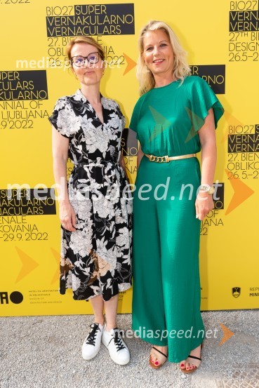  Nataša Jager Radin, odnosi z javnostmi, Kemijski inštitut;  Nataša Celec, vodja marketinga in PR, MAOOdprtje 27. bienala oblikovanja, Muzej za arhitekturo in oblikovanje