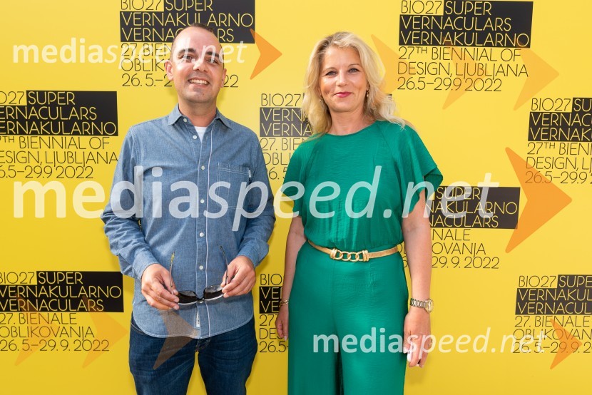  Cas Lachaert, vodja trga, IKEA Slovenija;  Nataša Celec, vodja marketinga in PR, MAOOdprtje 27. bienala oblikovanja, Muzej za arhitekturo in oblikovanje