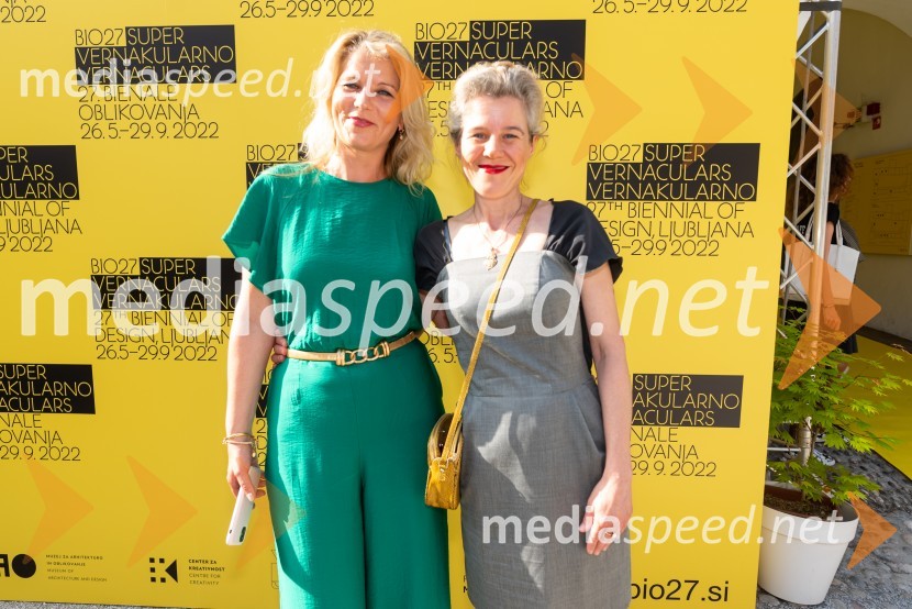  Nataša Celec, vodja marketinga in PR, MAO;  Smilja Štravs, nekdanja novinarkaOdprtje 27. bienala oblikovanja, Muzej za arhitekturo in oblikovanje