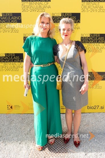  Nataša Celec, vodja marketinga in PR, MAO;  Smilja Štravs, nekdanja novinarkaOdprtje 27. bienala oblikovanja, Muzej za arhitekturo in oblikovanje