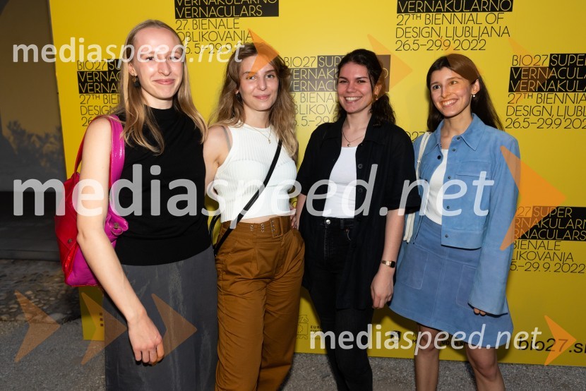  Ema Kapelj, interdisciplinarna skupina Pjorkkala;  ... ;  ... ;  ... Odprtje 27. bienala oblikovanja, Muzej za arhitekturo in oblikovanje