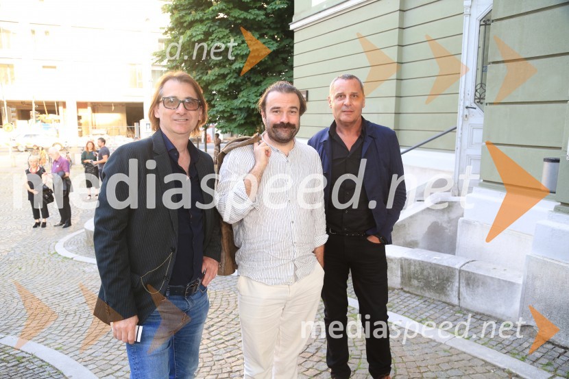  Aleksandar  Popovski, režiser, umetniški direktor Drame SNG Maribor;  Orzen Grabarić, igralec iz Zagreba;  Danilo Rošker, direktor SNG MariborKabaret Kaspar, premiera
