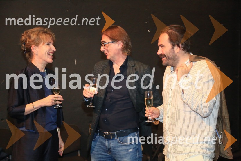  Vesna Jurca Tadel, ravnateljice SNG Drama Ljubljana;  Aleksandar  Popovski, režiser, umetniški direktor Drame SNG Maribor;  ... Kabaret Kaspar, premiera