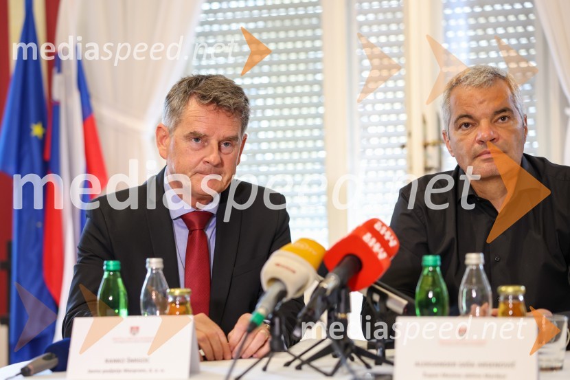  Ranko Šmigoc, direktor, Marprom;  Sašo Arsenovič, župan občine MariborSlavnostni podpis sporazuma o skupni organizaciji Zlate lisice