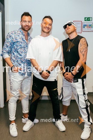  Marko Popovič - Mark, skupina Game Over;  Denis  Vučak- Deniss, skupina Game Over;  Štefan  Čamič - Steffanio, skupina Game OverPopstars united, koncert