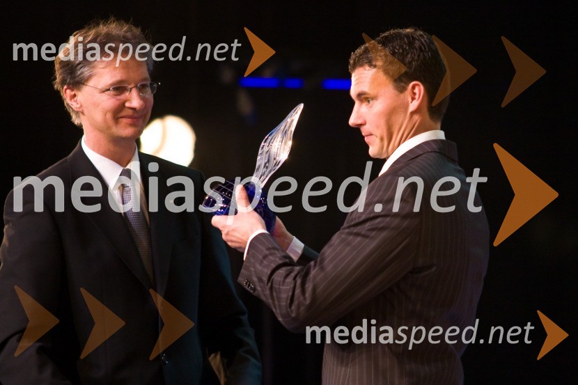 Igor Lukšič, minister za šolstvo in šport in Vasilij Žbogar, jadralec, dobitnik srebne olimpijske medalje na OI v PekinguŠportnik leta 2008