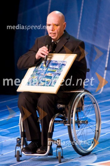 Franc Pinter, strelec z zračno puško, dobitnik bronaste medalje na paraolimpijskih igrah v PekinguŠportnik leta 2008