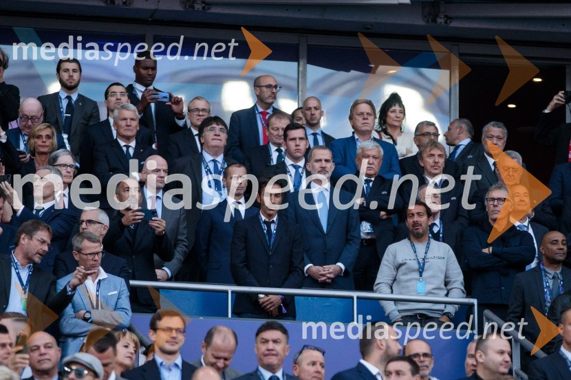  Aleksander Čeferin, odvetnik in predsednik UEFE;  Filip VI. Španski, Španski kraljReal Madrid in Liverpool, finalna tekma Lige prvakov