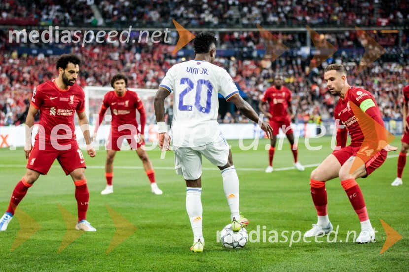  Mohamed Salah, nogometaš;  Vini  Jr., nogometaš;  Jordan Henderson, nogometašReal Madrid in Liverpool, finalna tekma Lige prvakov