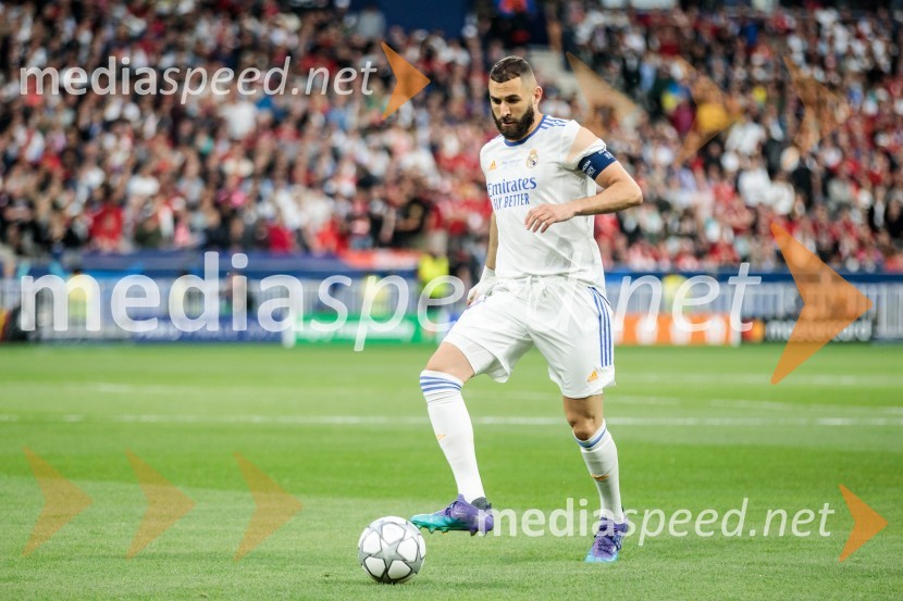  Karim Benzema, nogometašReal Madrid in Liverpool, finalna tekma Lige prvakov