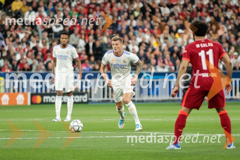  Éder Gabriel Militão, nogometaš, Real Madrid CF;  Toni Kroos, nogometaš;  Mohamed Salah, nogometašReal Madrid in Liverpool, finalna tekma Lige prvakov