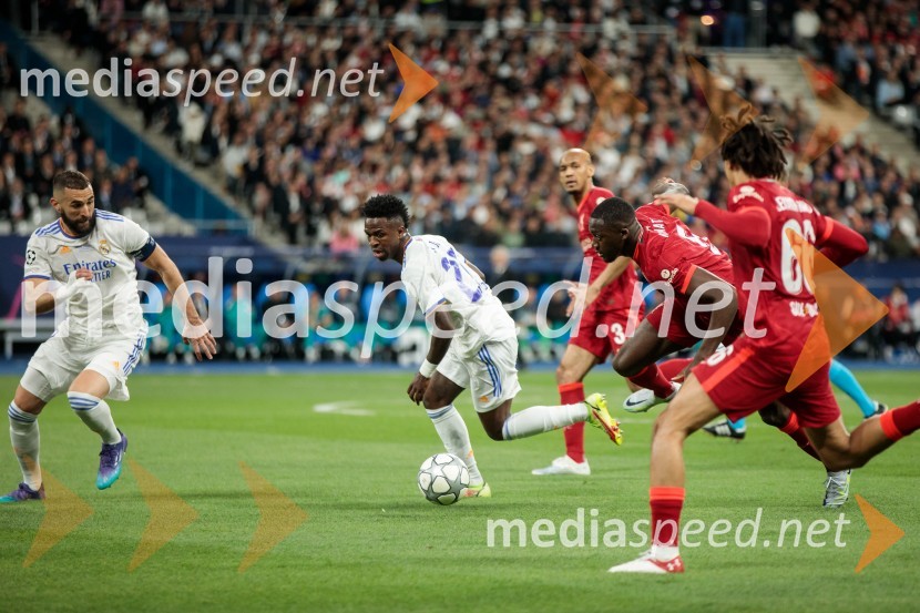  Karim Benzema, nogometaš;  Vini  Jr., nogometaš;  Fábio Henrique Tavares, Fabinho, nogometaš;  Sadio Mane, nogometaš;  Trent  Alexander-Arnold, nogometašReal Madrid in Liverpool, finalna tekma Lige prvakov