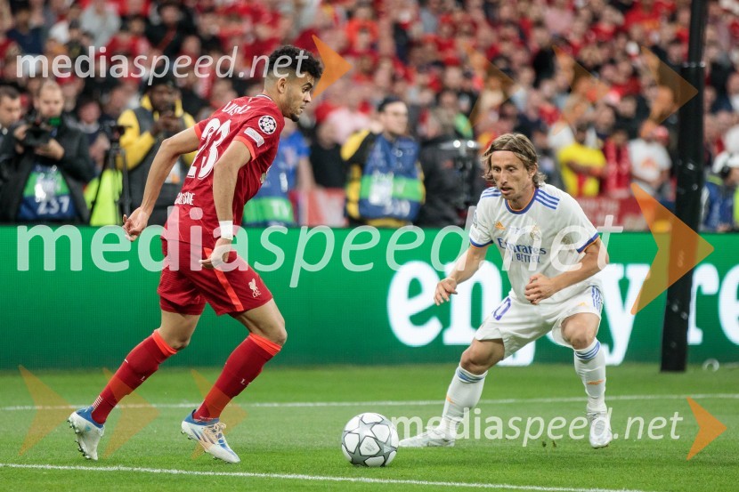  Luis Fernando Díaz, nogometaš;  Luka Modrić, nogometašReal Madrid in Liverpool, finalna tekma Lige prvakov